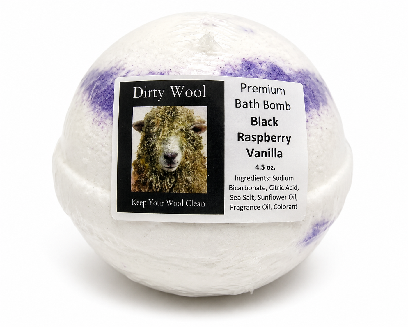 Black Raspberry Vanilla Bath Bomb