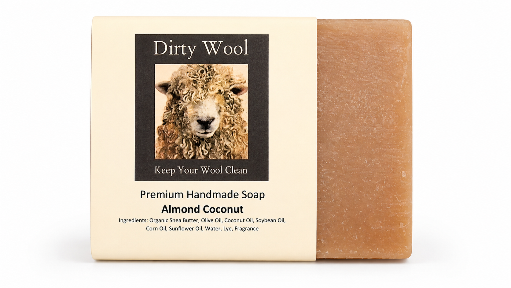 Dirty Wool Almond Coconut Premium Handmade Soap
