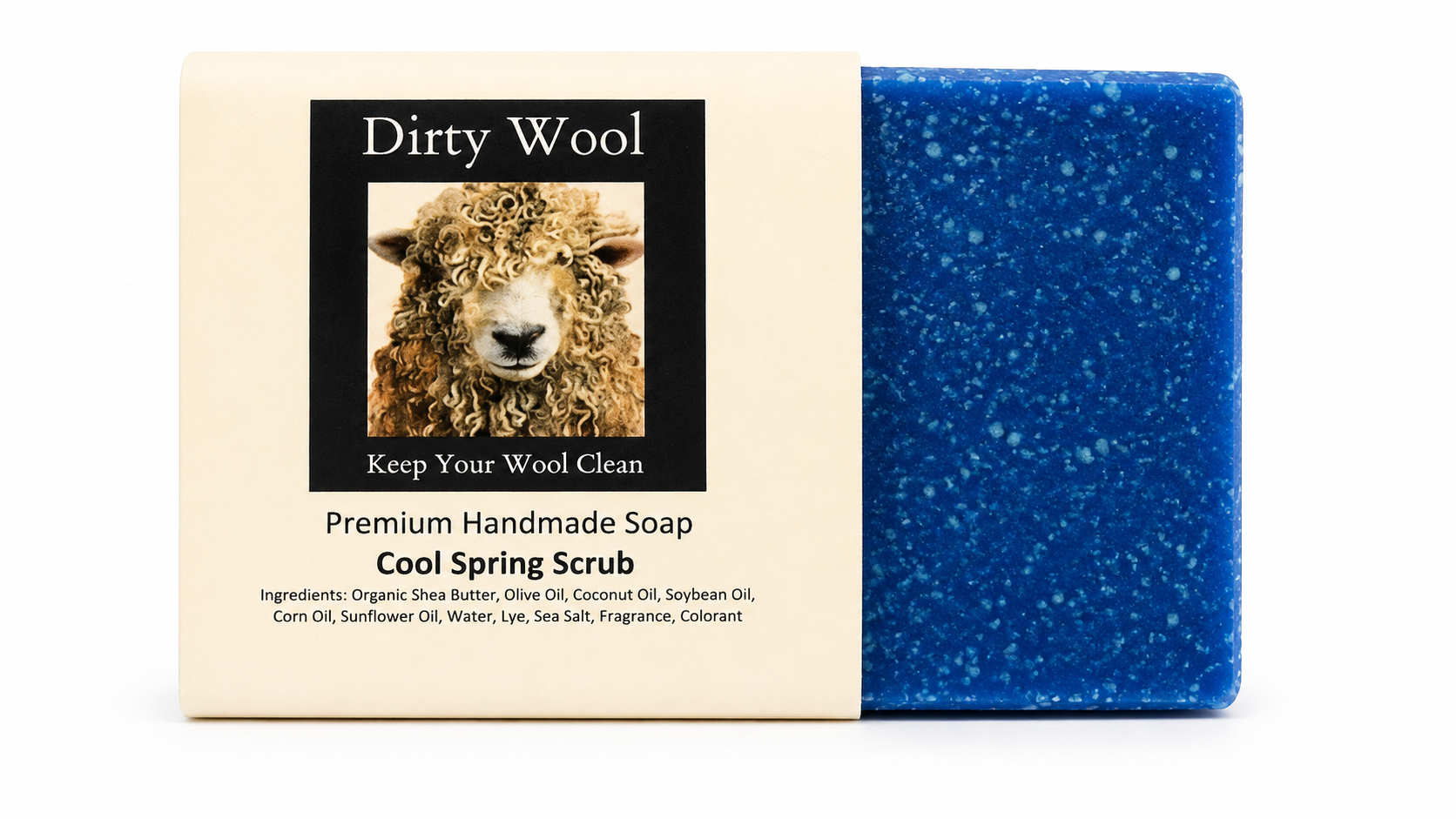 Dirty Wool Cool Spring Scrub Soap
