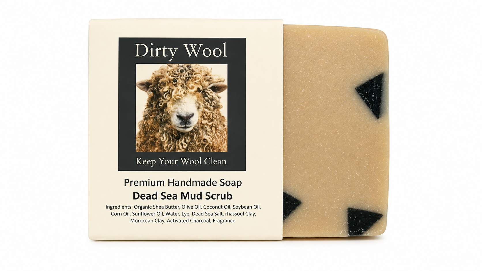 Dirty Wool Dead Sea Mud Scrub Soap