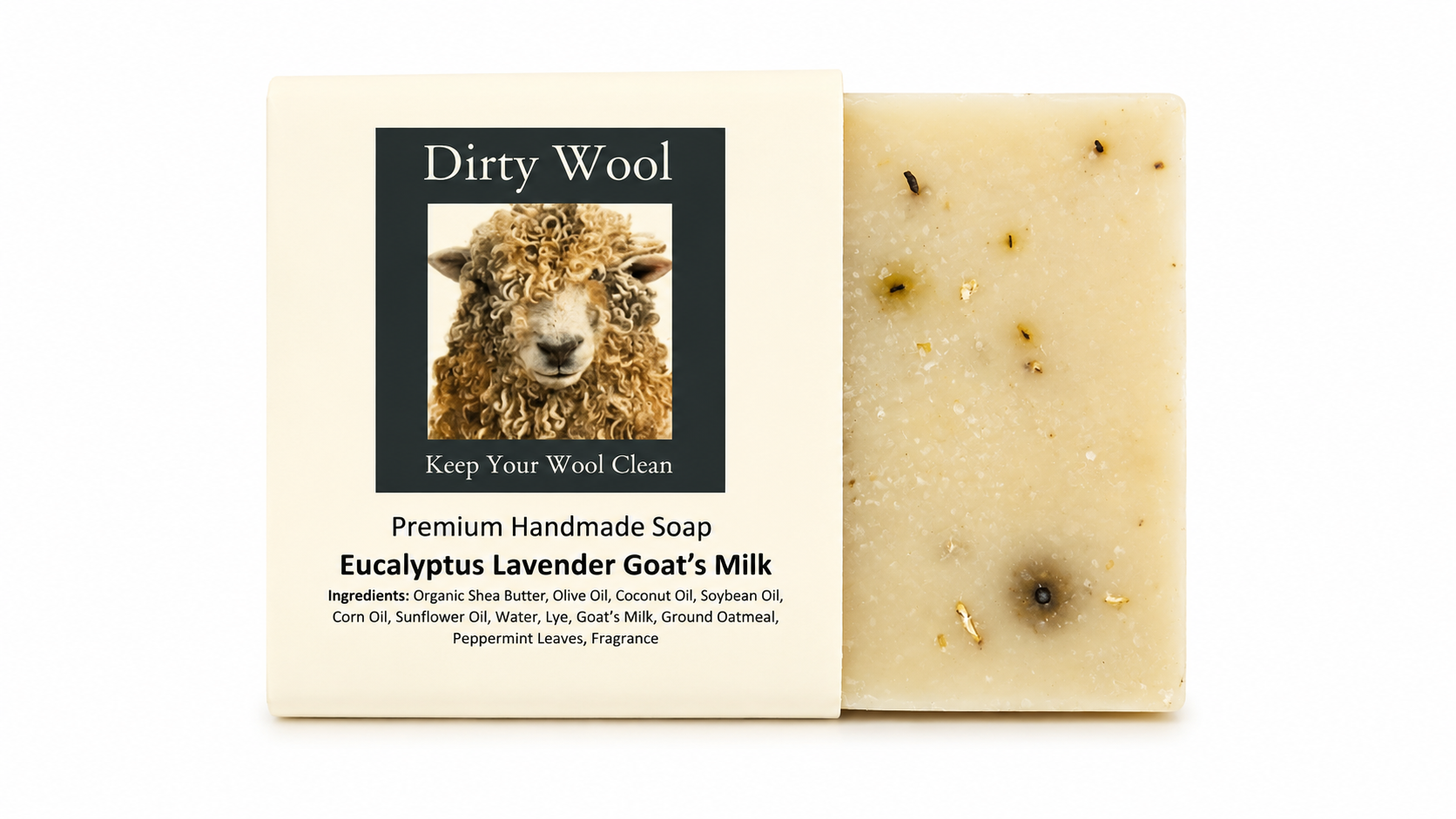 Dirty Wool Eucalyptus Lavender Goat’s Milk Soap