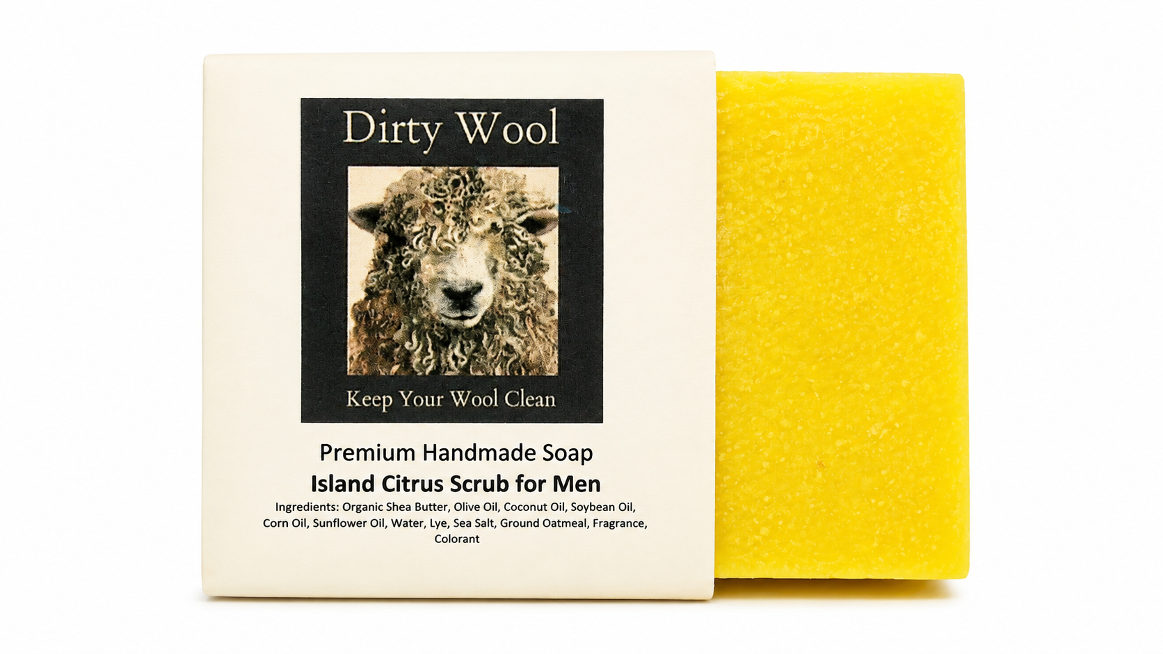 Dirty Wool Island Citrus Scrub for Men Soap
