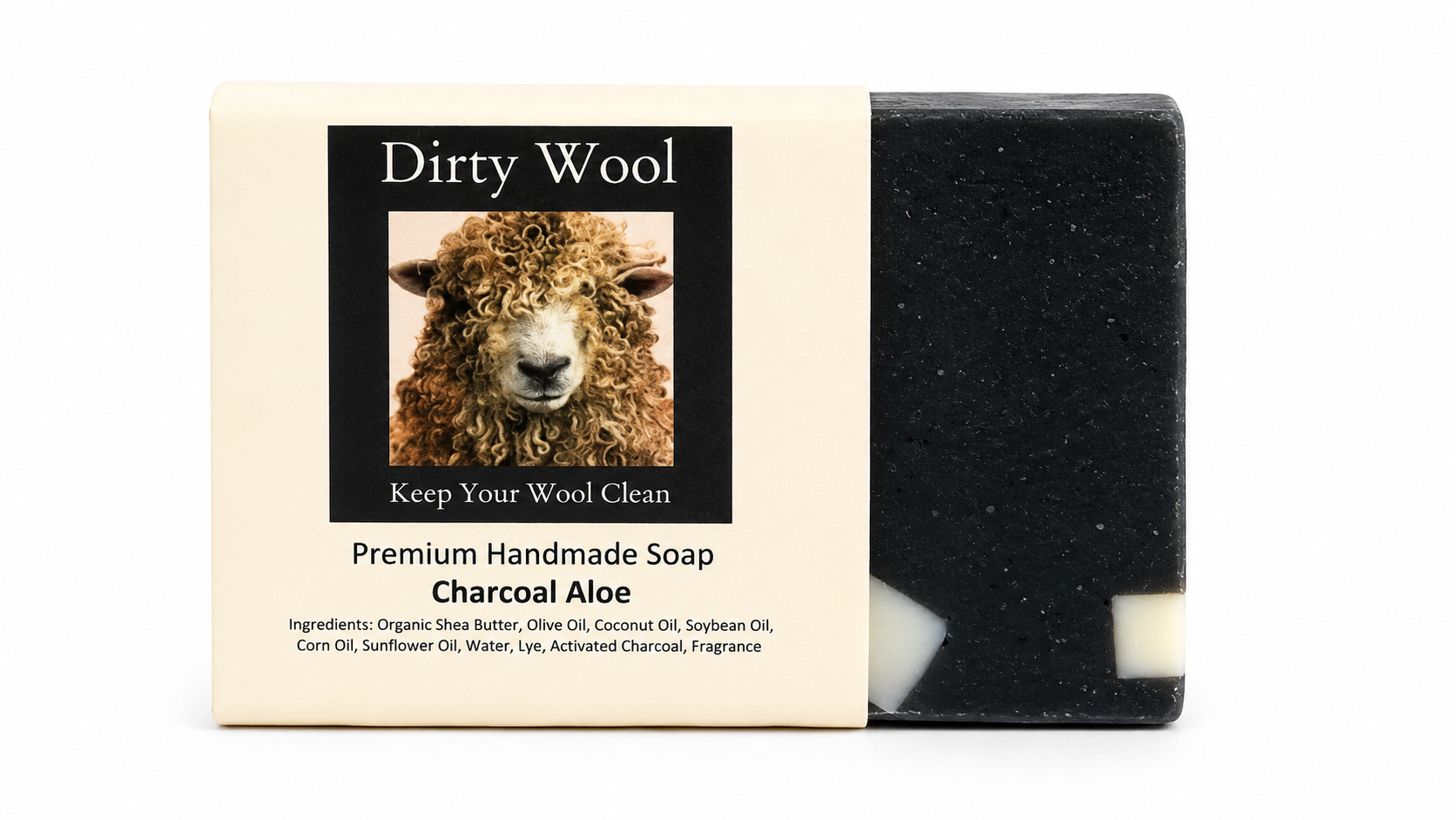 Dirty Wool Charcoal Aloe Soap