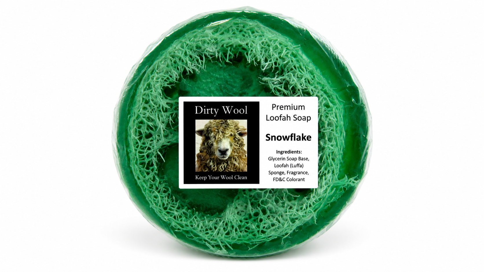 Snowflake Loofah Soap
